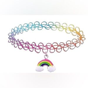 Rainbow Choker Necklace for woman or girls